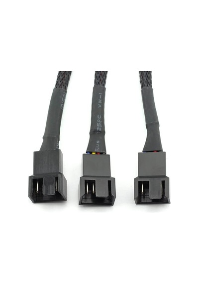 Fan Çoklayıcı Y Pwm Splitter Kablosu 4Pin Dişi 4Pin-2X 3Pin Erkek