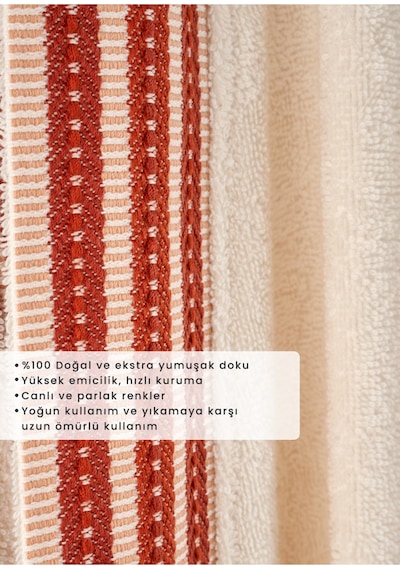 Bella Maison Premium Ege Pamuğu Bornoz Ekru S/m Ekru