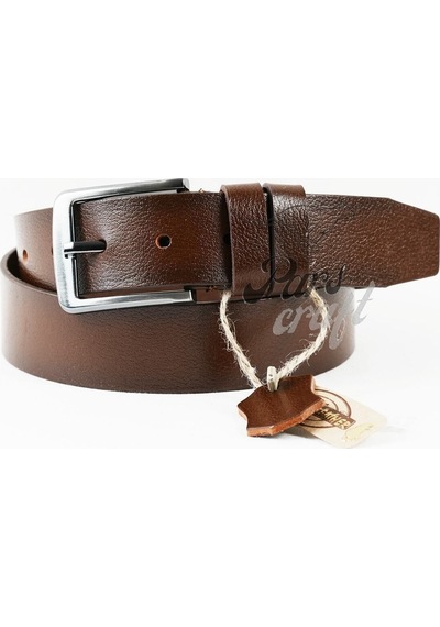 Parscraft Hakiki Manda Derisi Erkek Kemer 4 Cm Kahverengi Kot Kumaş Pantolon Spor Kemer Taba