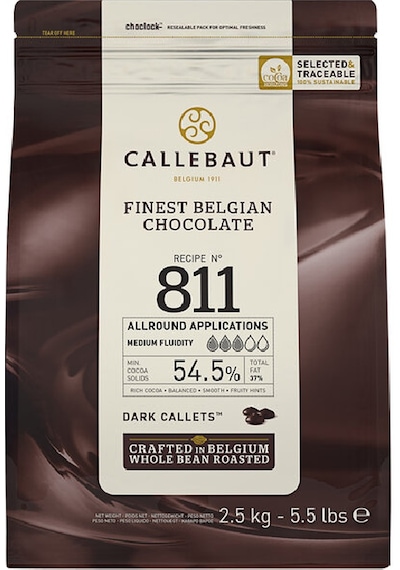 Callebaut 811 Bitter Drop Çikolata 2,5 Kg