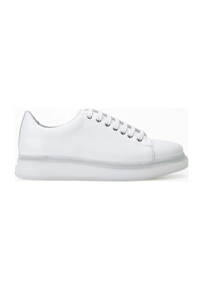 Tamer Tanca Erkek Hakiki Deri Beyaz Sneakers & Spor Ayakkabı 698 1089-5 Erk Ayk Sk23/24 Beyaz