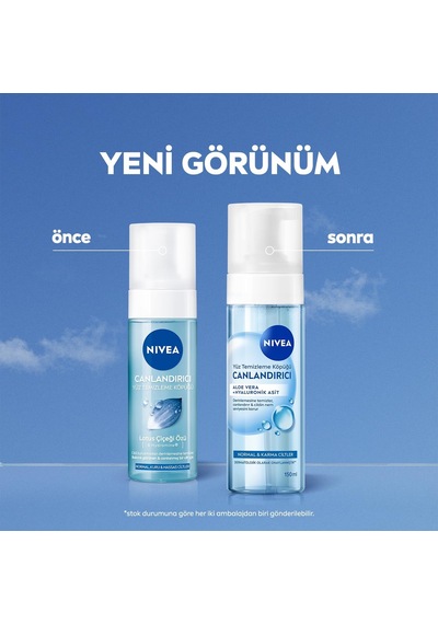 Canlandırıcı Yüz Temizleme Köpüğü 150ml, Derinlemesine Temizleme,karma Normal Cilt, Aloe Vera, Hyaluronik Asit, Ferahlatıcı