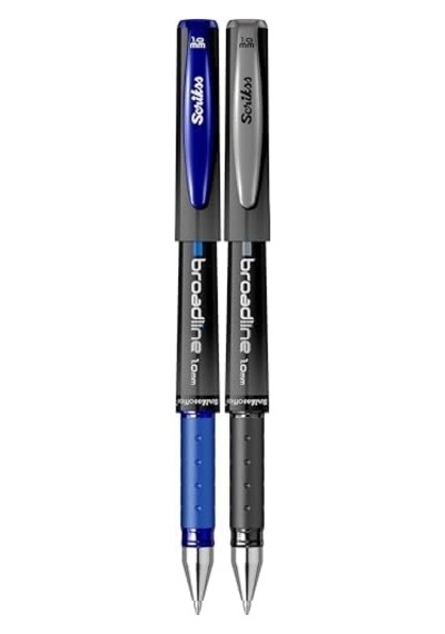Offıce Broadlıne 1.0 Mm Jel Kalem Siyah & Mavi 2&apos Li Blister 124-Pembe