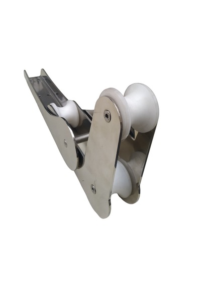 Tekne Burun Makarası. Mafsallı Baş Makarası. 304 Krom 50x370mm