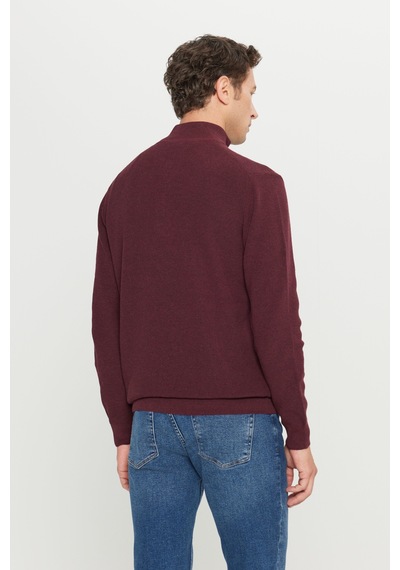 AC&Co / Altınyıldız Classics Erkek Bordo Pamuklu Standart Fit Normal Kesim Bato Yaka Jakarlı Triko Kazak Bordo AC&Co / Altınyıldız Classics Erkek Bordo Pamuklu Standart Fit Normal Kesim Bato Yaka Jakarlı Triko Kazak Bordo