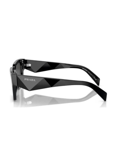 Prada Pr A06s 16k08z 50 Erkek Yastık Füme Kemik Güneş Gözlüğü Siyah