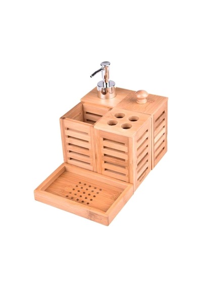 Bambum Aqua Banyo Seti 769209113270 Kahverengi