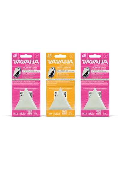 Vavana Araba Klima Kokusu 3'lü Set - Trio Oto Kokusu Bpa & Sıvı İçermez 45 Gün Etkili Set 3