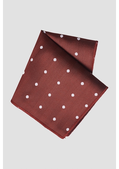 Ac&Co / Altınyıldız Classics Erkek Beyaz - Bordo Kravat - Mendil Set Beyaz - Bordo