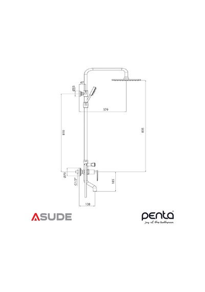 Penta 5364mb Capella Mat Bronz Banyo&duş Sistemi Sarı
