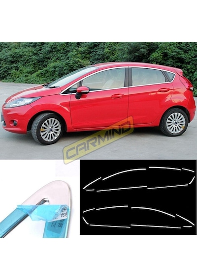 Ford Fiesta Krom Cam Çerçevesi Set 2009-2017 16 Parça