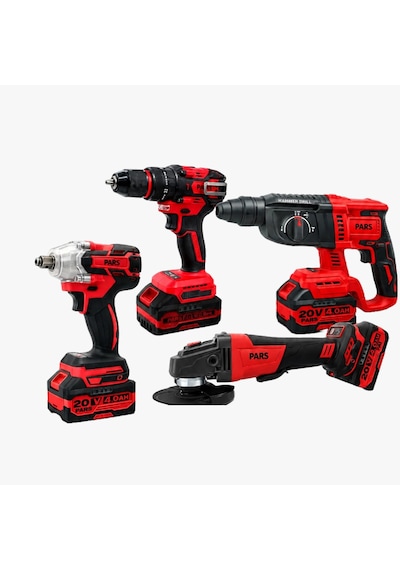 Pars Kömürsüz Akülü 4 Lü Set Pr1580