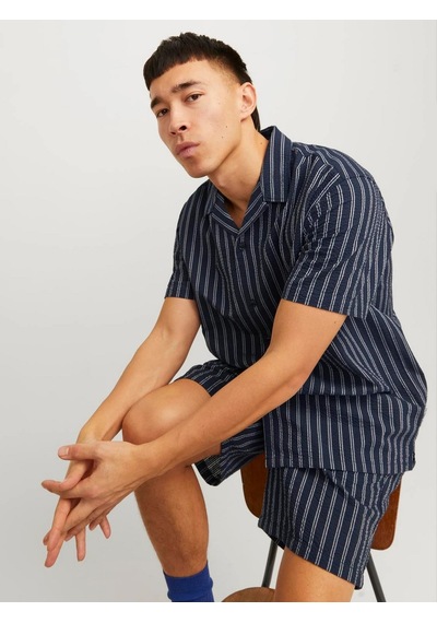 Jack & Jones Jack&jones Erkek Gömlek 12256772 Lacivert - Beyaz