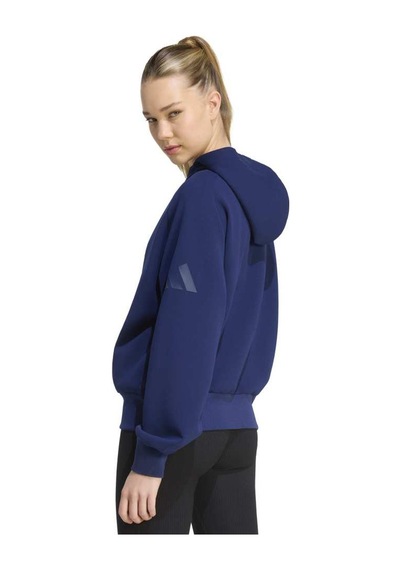 Adidas W Sl Fz Hd Mavi Kadın Sweatshirt Kr2747
