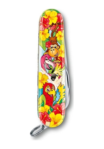 ​Victorinox 0.2373.E3 My First Victorinox Papağan Desenli Kamp Çakı Ve Çok Renkli