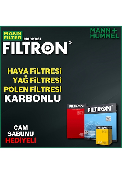 Renault Clio 5 1.0 1.3 Tce Filtron Filtre Bakım Seti 2019-2023