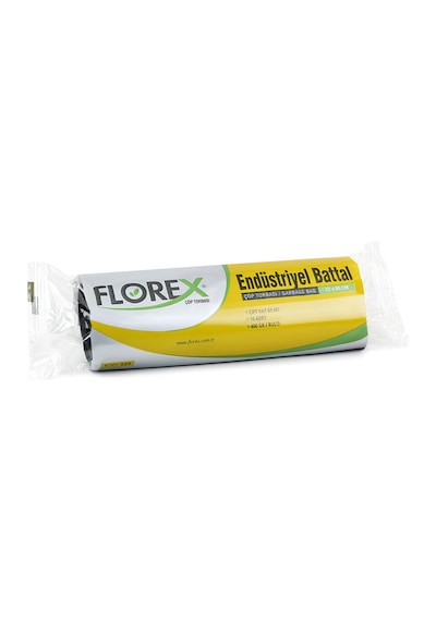 Florex Endüstriyel Battal Boy Çöp Torbası 72x95 Cm 10'lu Rulo Siyah 5 Rulo (50 Adet)