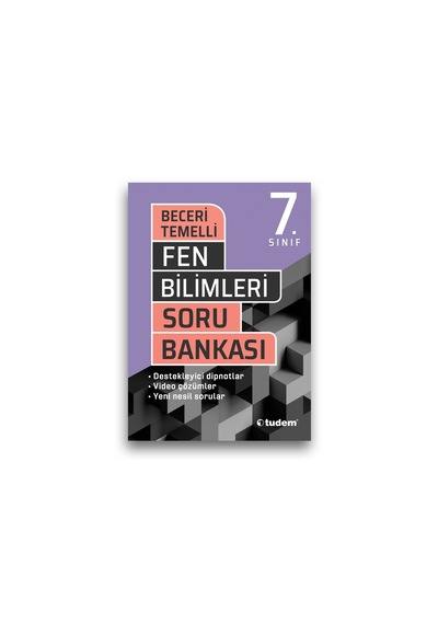 7.Sınıf Fen Bilimleri Beceri Temelli Soru Bankası Tudem Yayınları