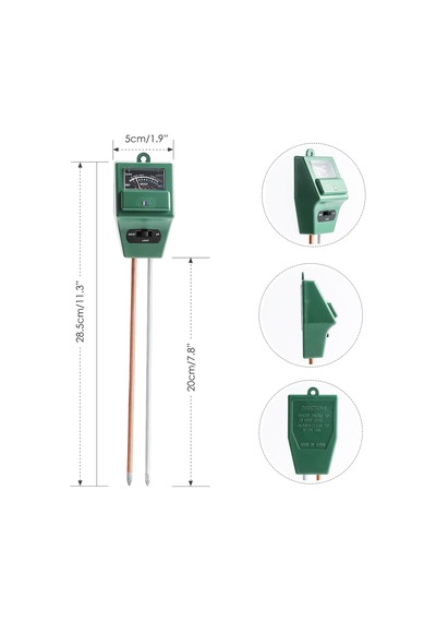 Toprak Ph Ölçer, Nem/güneş Işığı Ve Ph Testi İçin Dijital 3'ü 1 Arada Toprak Test Kiti, Ev Ve Bahçe, Bitkiler, Çimen, Çiftlik, Bitki Ve Bahçe Aletleri, İç Mekan/dış Mekan Kullanımı İçin Prob