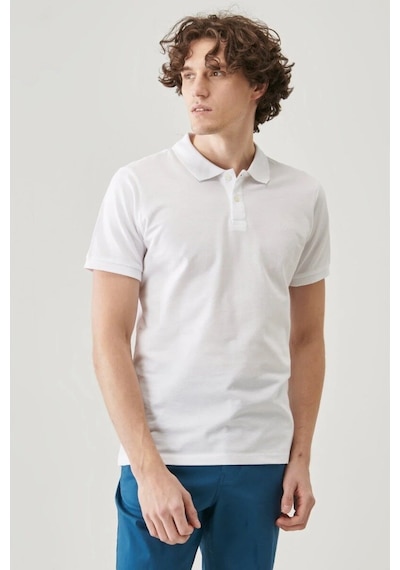 Lee Polo Yaka Erkek T-shirt L211810102 Beyaz