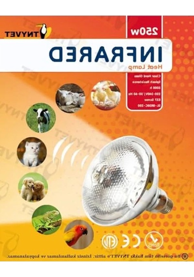 Şeffaf Infrared Isıtıcı Lamba, 250 Watt Güç, Çift Amaçlı