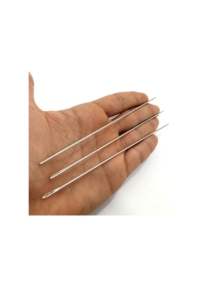 3 Adet Büyük Boy 15.5 Cm Paslanmaz Çelik Çuvaldız İğnesi N11.14 3 Adet Büyük Boy 15.5 Cm Paslanmaz Çelik Çuvaldız İğnesi N11.14