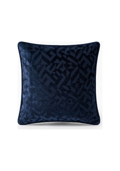 "etnika" Kadife Dokulu Kırlent Kılıfları - 45x45 Lacivert