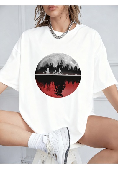 Noıssey Urban Pop Graphic Kadın Tişört Koleksiyonukod 5310 Beyaz