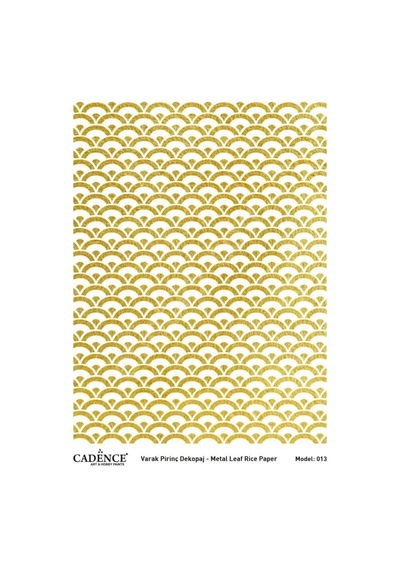 Cadence Altın Varak Pirinç Dekoapaj Kağıdı - Model 13