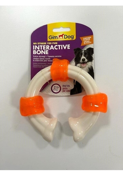 Gimdog C Şeklinde Tavuk Aromalı İnteraktif Kemik 14 CM