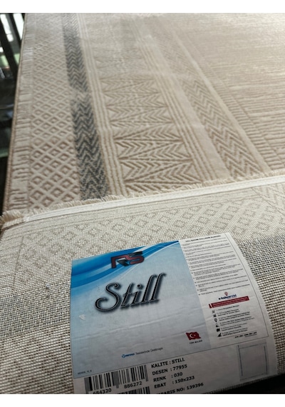 Still Halı Salon, Oturma, Yatak Odası Halısı Desen Kodu 77955-030 Bej