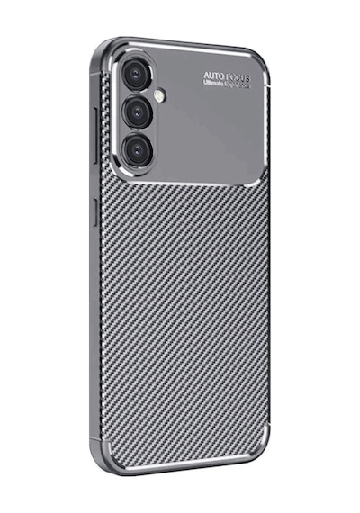 Samsung Galaxy A16 5g Kılıf Auto Focus Karbon Kapak - Gri