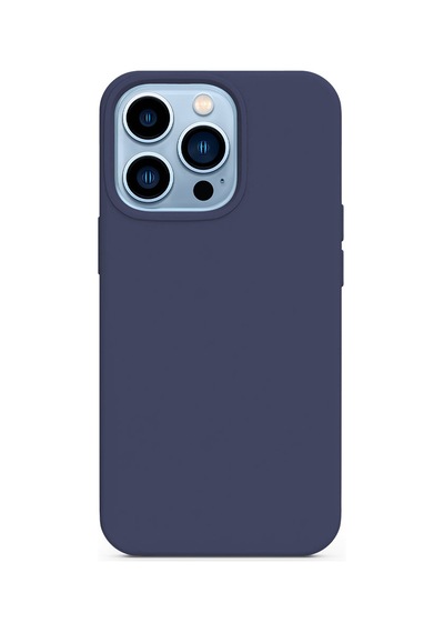 Epico Silicone Magnetic - Magsafe Compatible Case Apple iPhone Uyumlu 13 Pro Max - Blue Mavi
