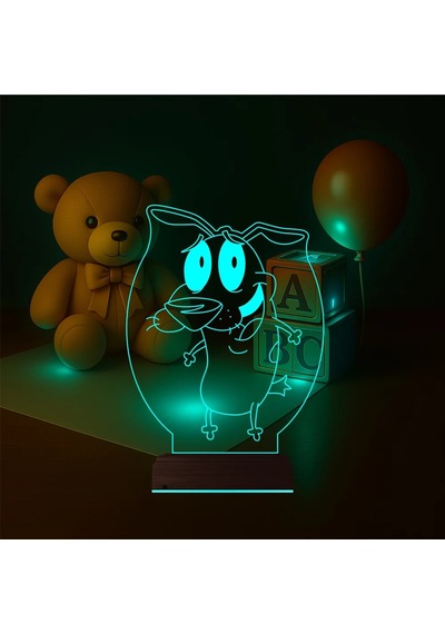 Luvivia Çocuk Odası Çizgi Film 3d Lamba - Masa Gece Lambası V4 Şeffaf