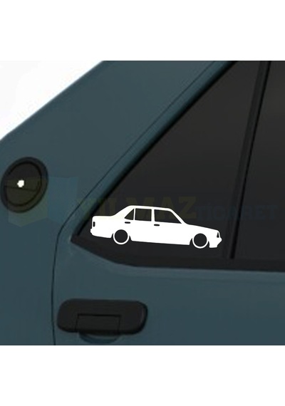 Şahin Tofaş Basık Araç Kelebek Cam Oto Sticker Yapıştırma 2 Adet