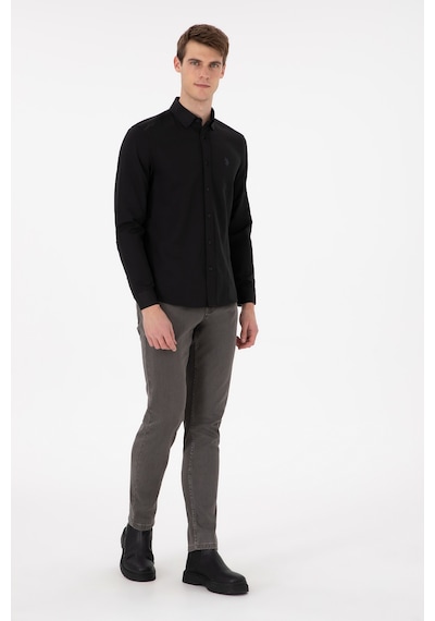 U.s. Polo Assn. Erkek Siyah Gömlek Basic 50296777-vr046 Siyah U.s. Polo Assn. Erkek Siyah Gömlek Basic 50296777-vr046 Siyah