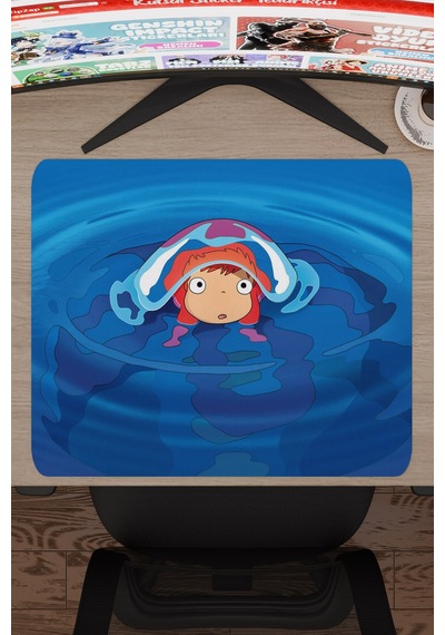 Ponyo Anime V1 - 48x40 Xl Gaming Kauçuk Kaymaz Taban Mouse Pad Fare Altlığı