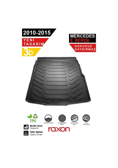 Mercedes W212 2010 2015 Rampalı Uyumlu 3d Bagaj Havuzu Su Geçirmez, Kaymaz, Yüksek Kenarlı