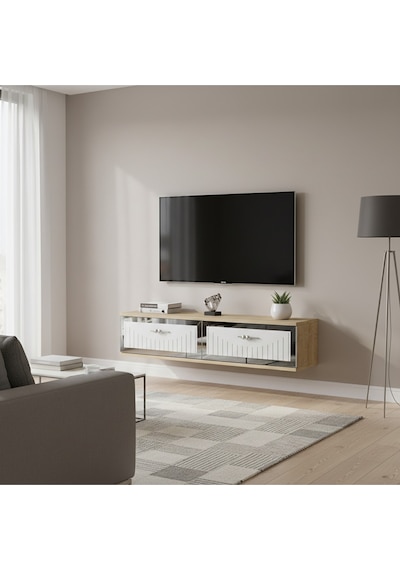 Tda1206as Tuna120 Duvara Montaj Tv Stand Antrasit-silver 120cm