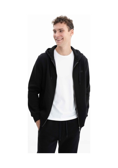 AR-MA Arma Erkek Regular Fit 3 İplik Şardonlu Tam Fermuar Kapüşonlu Cepli Sweatshirt 001