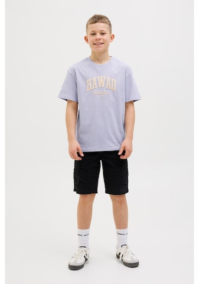Jack & Jones Jjdetroıt Tee Ss Crew Lila Erkek Çocuk Kısa Kol T-shirt 000000000102257576 Mor