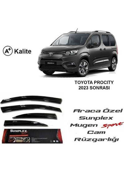 Toyota Proace City Cam Rüzgarlığı Mugen Tip Sunplex 2021 Sonrası