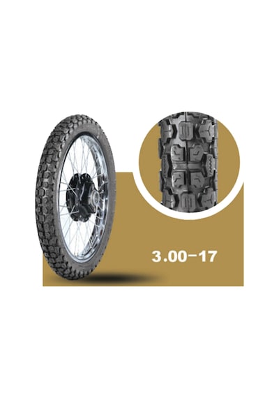 Bajaj Discover/Boxer  Tvs Apache  Tvs Raider  300-17 Tt Tubetype Lastik