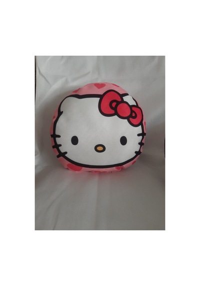 Hello Kitty Pembiş Desenlı Tasarım Yastık Pembe