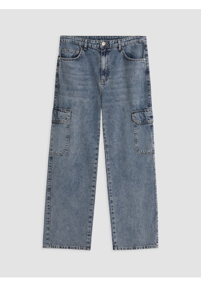 Lcw Jeans İndigo Baggy Fit Erkek Kargo Jean Pantolon
