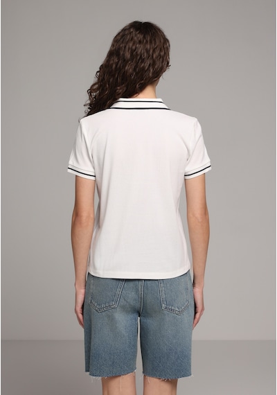 Colin's Colins Regular Fit Polo Yaka Nakışlı Kadın Beyaz Kısa Kol Tişört Cl1080075 Q1.v2 Ofw Colin's Colins Regular Fit Polo Yaka Nakışlı Kadın Beyaz Kısa Kol Tişört Cl1080075 Q1.v2 Ofw