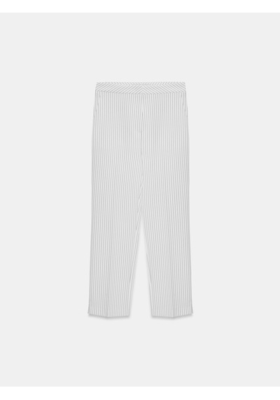 Dilvin 72660 Yırtmaçlı Paça Pantolon-beyaz Beyaz