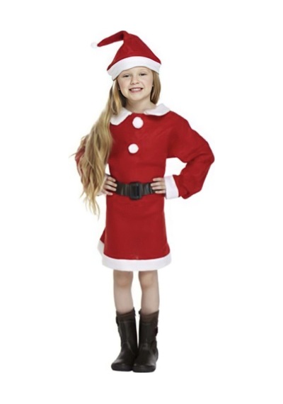 Ays Baby Kız Çocuk Noel Elbise Kostüm Kırmızı