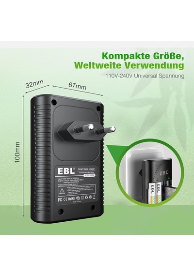 Nı-mh Aa/aaa Ve 9v Piller İçin Hızlı Şarj Cihazı - 4 Yönlü Led Ekranlı Şarj Cihazı 6802