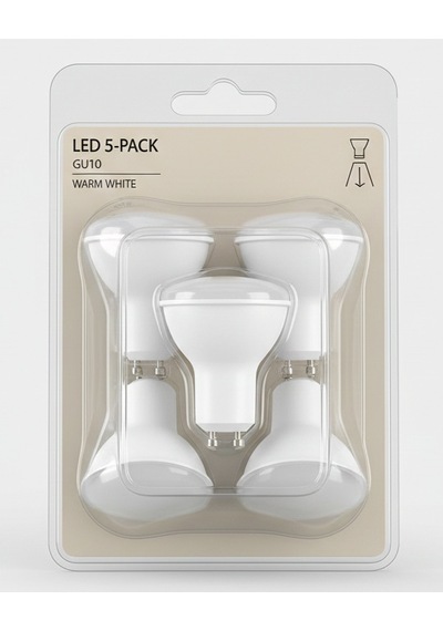 Kes046 Kendal Led Spot Ampul 5w 450 Lümen 5'li Paket 6500k Beyaz